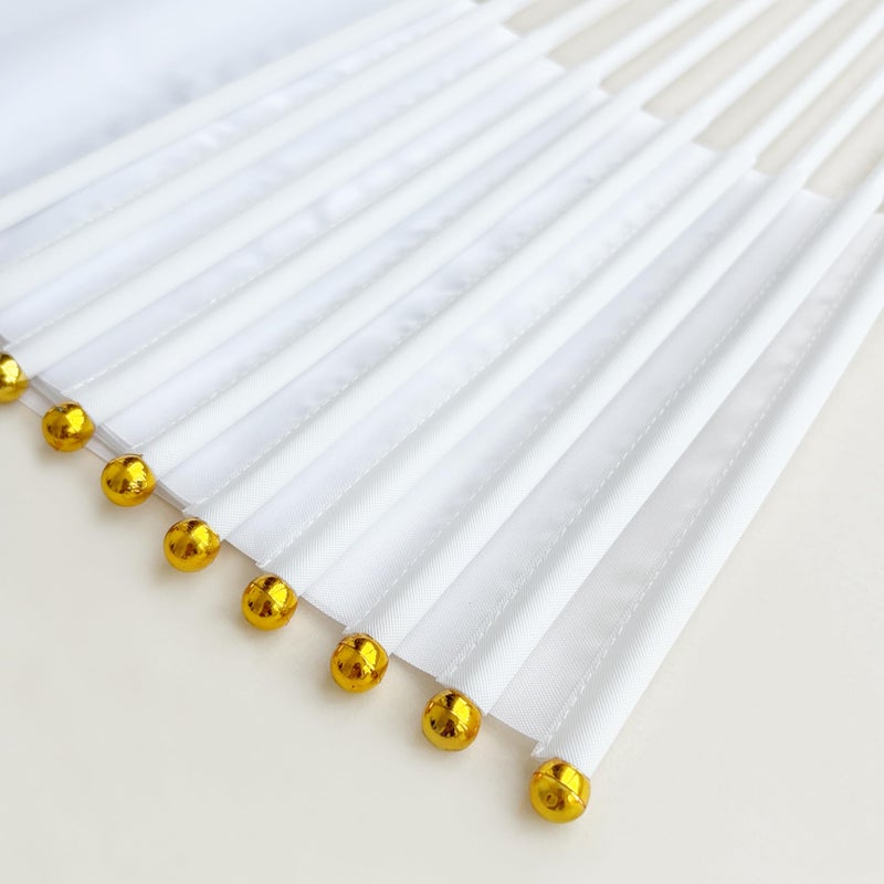 Consummate 25 Pack Solid White Blank Flag Small Mini Plain White DIY Flags On Stick, Party Decorations for Parades, Grand Opening, Kids Birthday, Party Events Celebration, 8.2 x 5.5 inchs, 11.8 inchs - Image 4